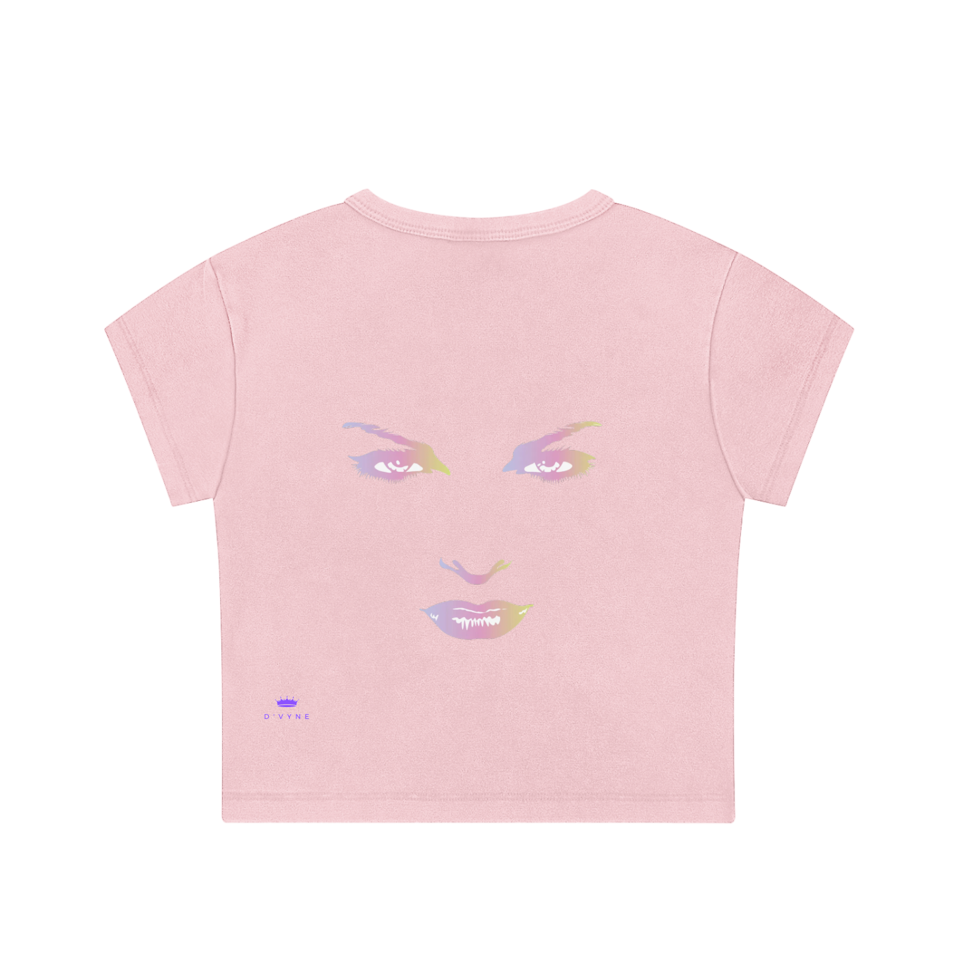 Shiny Dress Theory Tight Tee - Pink